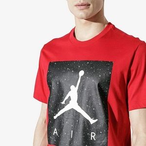 Nike Mens Herren Jordan Poolside T-Shirt Black/red